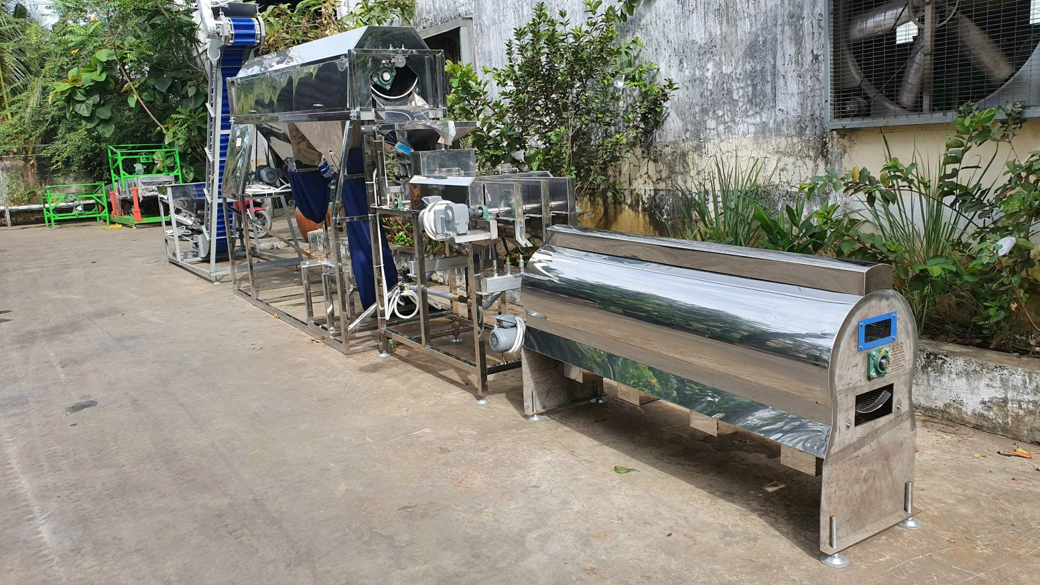 Dây chuyền bóc vỏ lụa